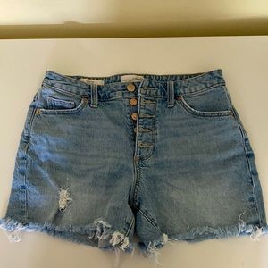 women’s jean shorts from target with button up front
